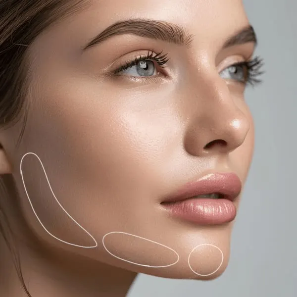 Jawline Contouring mit Hyaluron